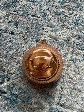 Vtg Copper Pig Jelly Mold Jam Copper Decor Breakfast Jelly Toast Mold